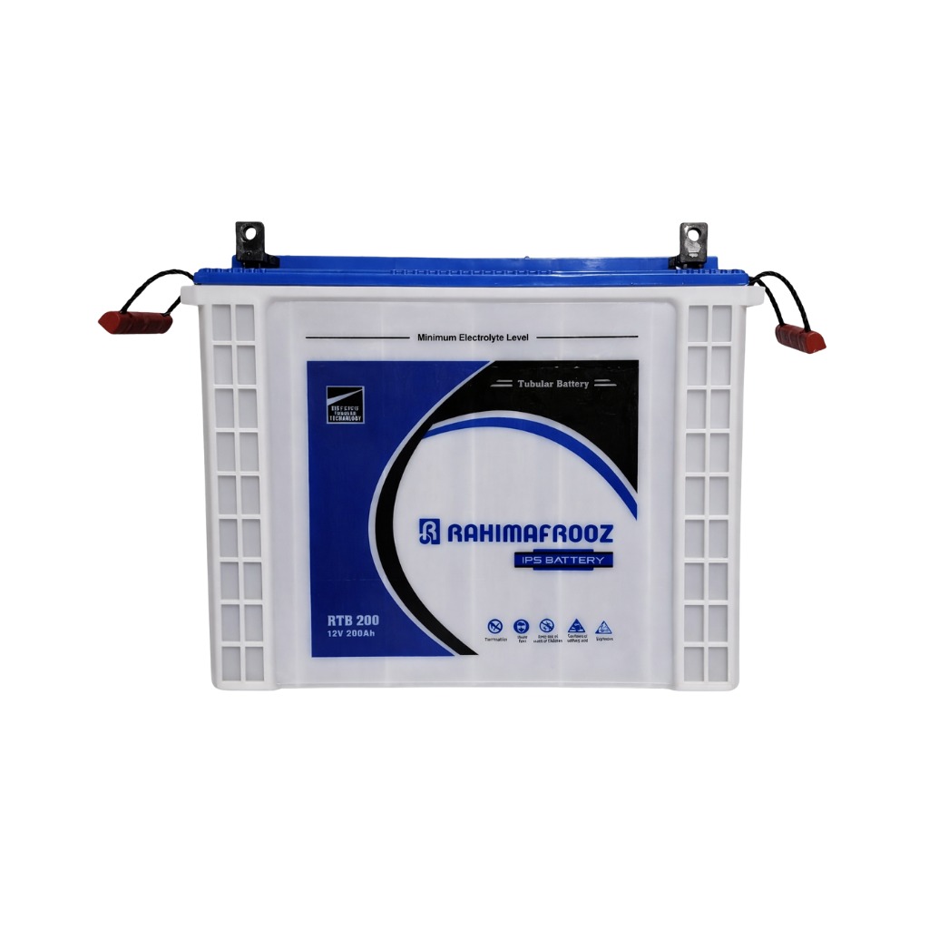 Rahimafrooz Tall Tubular RTB 200AH 12v Battery